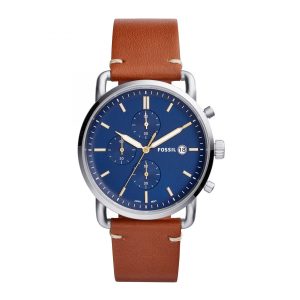 Đồng hồ nam Fossil Commuter Blue Dial Brown Leather FS5401