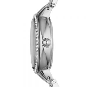 Đồng hồ đeo tay nữ bằng thép không gỉ Fossil Virginia Silver ES3282