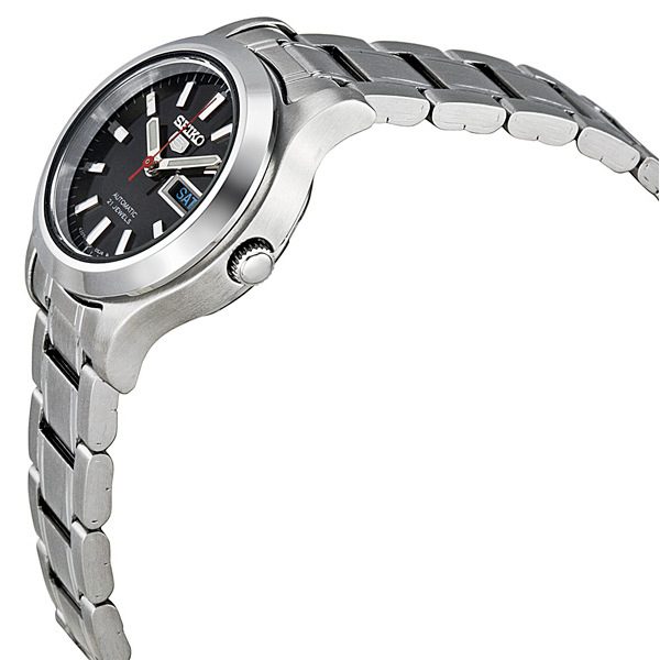 Đồng hồ đeo tay nữ bằng thép không gỉ màu đen Seiko 5 tự động SYMD95 -  Shopeeus