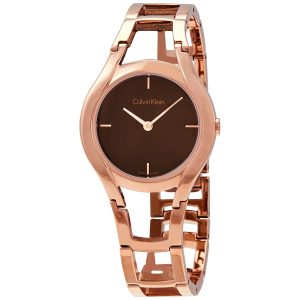 Đồng hồ đeo tay nữ Calvin Klein vàng hồng Class Brown Rose K6R2362K