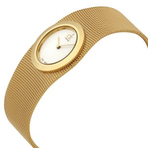Đồng hồ nữ Calvin Klein Impulsive White Dial Gold Gold K3T23526