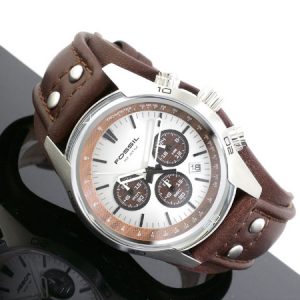 Đồng hồ đeo tay nam Fossil Chronograph Cuff Leather CH2565