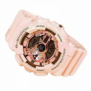 Đồng hồ đeo tay nữ Casio G-Shock kỹ thuật số màu hồng GMAS110MP-4A1